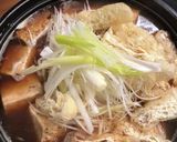 白髪ネギと焼き豆腐の豚しゃぶすき作り方2写真