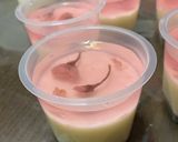 春♡簡単！桜とミルクの2色ゼリー作り方6写真