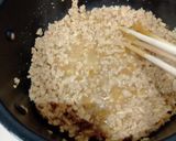 鶏そぼろ丼2(しらす、高菜と合わせ)作り方2写真