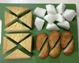厚揚げ&さつま揚げと大根の煮物作り方1写真