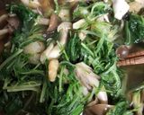 簡単10分　水菜キノコシーフード作り方4写真