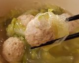 春キャベツと鶏団子のスープ(o^^o)♪作り方5写真