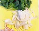 菜の花&新玉ねぎのベーコンチーズ炒め♫作り方1写真