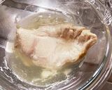 レンジで簡単！蒸し鶏と特製香味ネギダレ作り方3写真