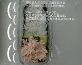 半分に折るだけ。ヘルシーサラダおりぎり作り方8写真