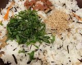 梅・ひじき・大葉の稲荷寿司作り方6写真