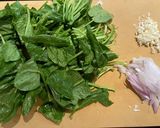 Spinach & Chickpeas作り方1写真