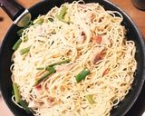じめじパスタ（市販たらこソース和え）作り方9写真
