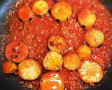 トマトとナスのハリッサパスタ作り方3写真