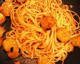 トマトとナスのハリッサパスタ作り方4写真