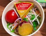 簡単あんかけ焼きそば野菜サラダ弁当作り方3写真