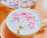 桜の花 ラテアート♪ひな祭りにも作り方7写真