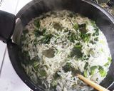 ペルシャ料理 サブジポロ（ハーブご飯）作り方7写真