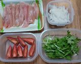 水菜とスティックチキンのサラダ作り方1写真