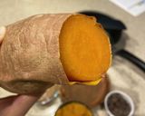 卵小麦なし。お芋でアメリカンブラウニー作り方1写真