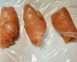 コーンクリームinササミロール作り方4写真