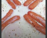 我が家の朝食　ぱっかーんウインナーエッグ作り方51写真