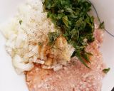 簡単♪鶏ひき肉と大葉の和風ハンバーグ作り方2写真