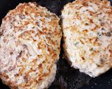 簡単♪鶏ひき肉と大葉の和風ハンバーグ作り方6写真