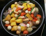 フライパン一杯に作る根菜の煮物作り方3写真