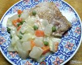☆豚肉の野菜クリームソースかけ☆作り方5写真