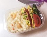 えびピラフとブロッコリーオムレツ弁当作り方5写真
