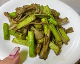 調味料2つ！！アスパラと舞茸の炒め物作り方4写真