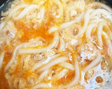 つるとんたん風♡明太餡かけ卵とじうどん作り方6写真