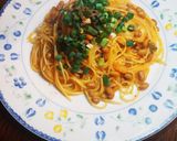 簡単☆キムチ納豆パスタ作り方5写真