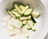 レンジ肉無し白菜ズッキーニ中華風回鍋肉風作り方7写真