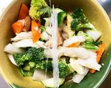レンジ肉無し白菜ズッキーニ中華風回鍋肉風作り方15写真