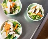 レンジ肉無豆腐コク旨甘辛炒め味野菜炒め作り方12写真
