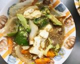レンジ肉無豆腐コク旨甘辛炒め味野菜炒め作り方17写真