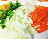 ピリ辛鶏肉炒め。作り方2写真