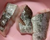 チンするだけ！あっさりたらのキムチ蒸し作り方1写真