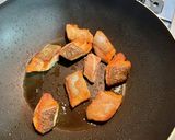 サーモンとほうれん草のクリームパスタ作り方3写真