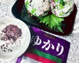 春を満喫♪菜の花とゆかりのおにぎり作り方3写真