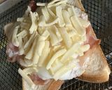 ベーコンエッグチーズトースト作り方4写真