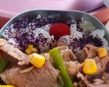 簡単牛肉炒め温野菜焼売弁当覚書作り方5写真