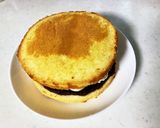 抹茶クリームとこし餡の和風ケーキ（息子作作り方15写真