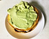 抹茶クリームとこし餡の和風ケーキ（息子作作り方16写真