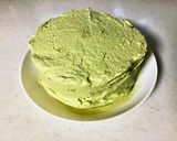 抹茶クリームとこし餡の和風ケーキ（息子作作り方18写真