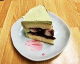 抹茶クリームとこし餡の和風ケーキ（息子作作り方20写真