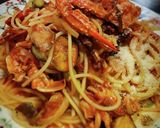 渡り蟹と揚げ茄子のスパゲッティーニ！作り方5写真