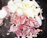 簡単！ニラと舞茸と豚肉の和風卵炒め作り方7写真