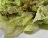 レタスと胡瓜の塩昆布炒め作り方3写真