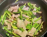 ほうれん草と豚バラ肉の焼きうどん作り方5写真