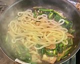ほうれん草と豚バラ肉の焼きうどん作り方7写真