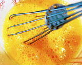 簡単！ニラと舞茸と豚肉の和風卵炒め作り方4写真