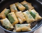 大葉チーズ入り♪ツナマヨ春巻き作り方4写真